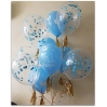 Balionai su heliu ir konfeti
