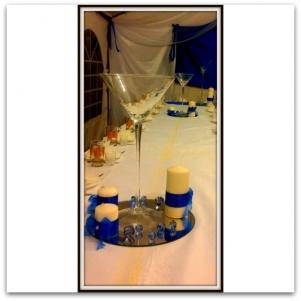 Martinio taurės - stiklinė vaza