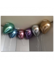 12''/30 cm MIX CHROMO balionai/veidrodiniai, vnt. kaina