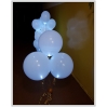 LED (keičiasi efektas) su helio balionais